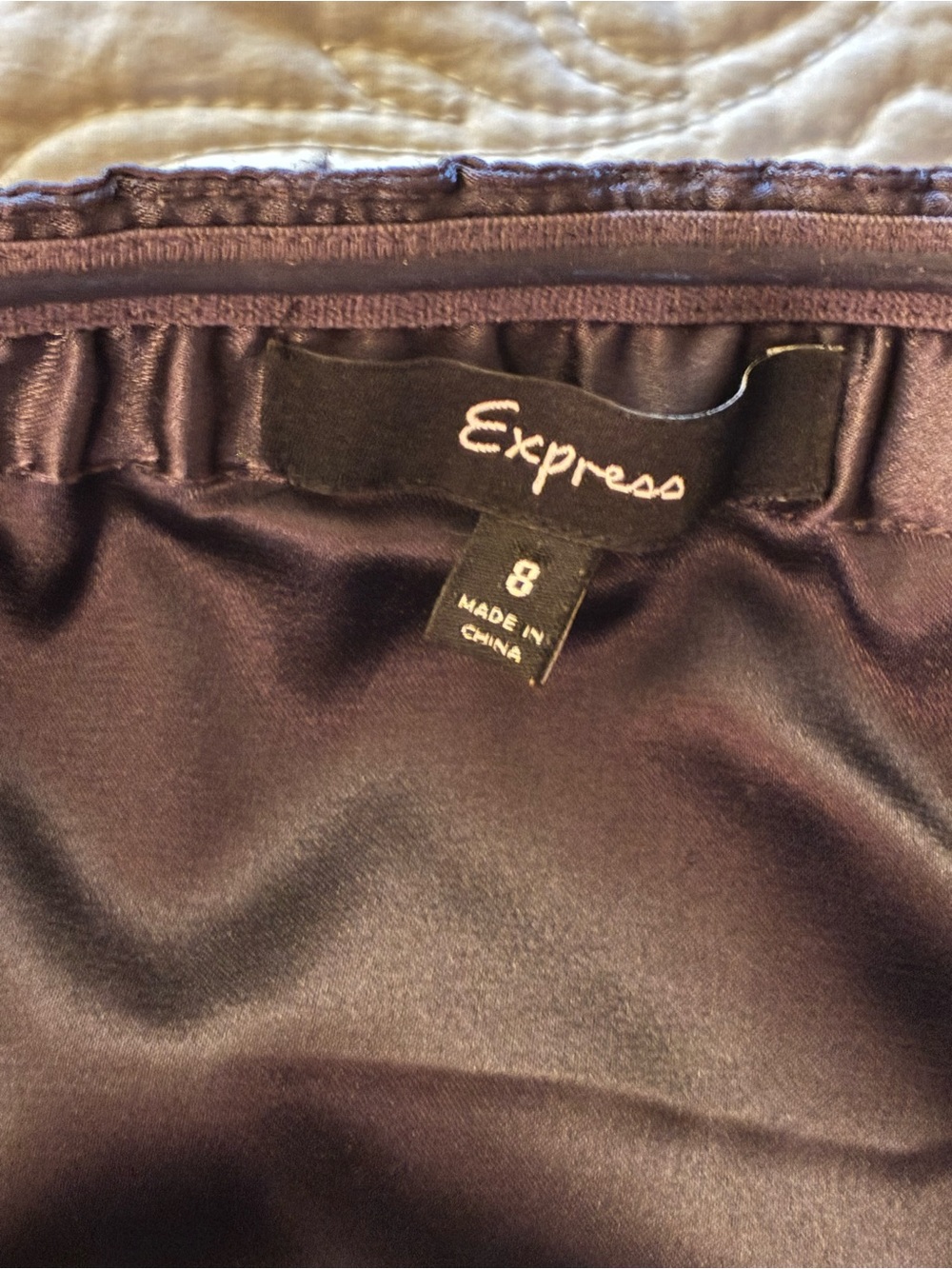 Brown Sz8 Express Sequin Fringe Strapless Party Dress - Picture 6 of 6